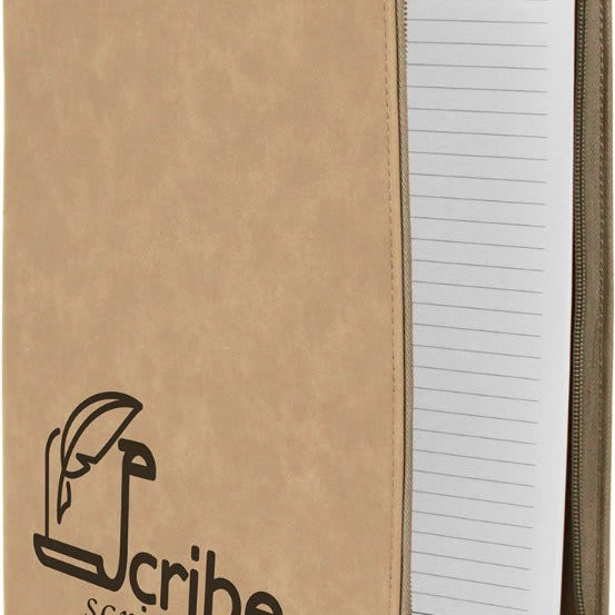 Leatherette Portfolio with Zipper