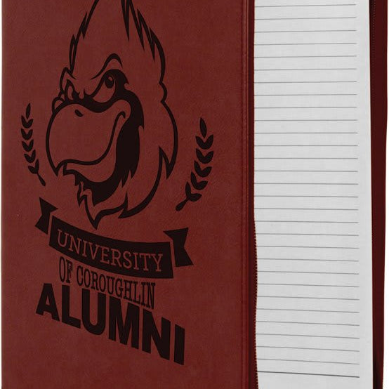 Leatherette Portfolio with Zipper