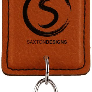 Leatherette Rectangle Bottle Opener Keychain