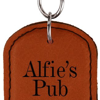 Leatherette Oval Bottle Opener Keychains