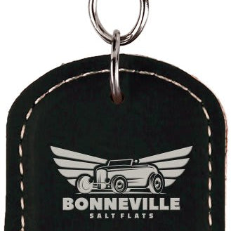 Leatherette Oval Bottle Opener Keychains