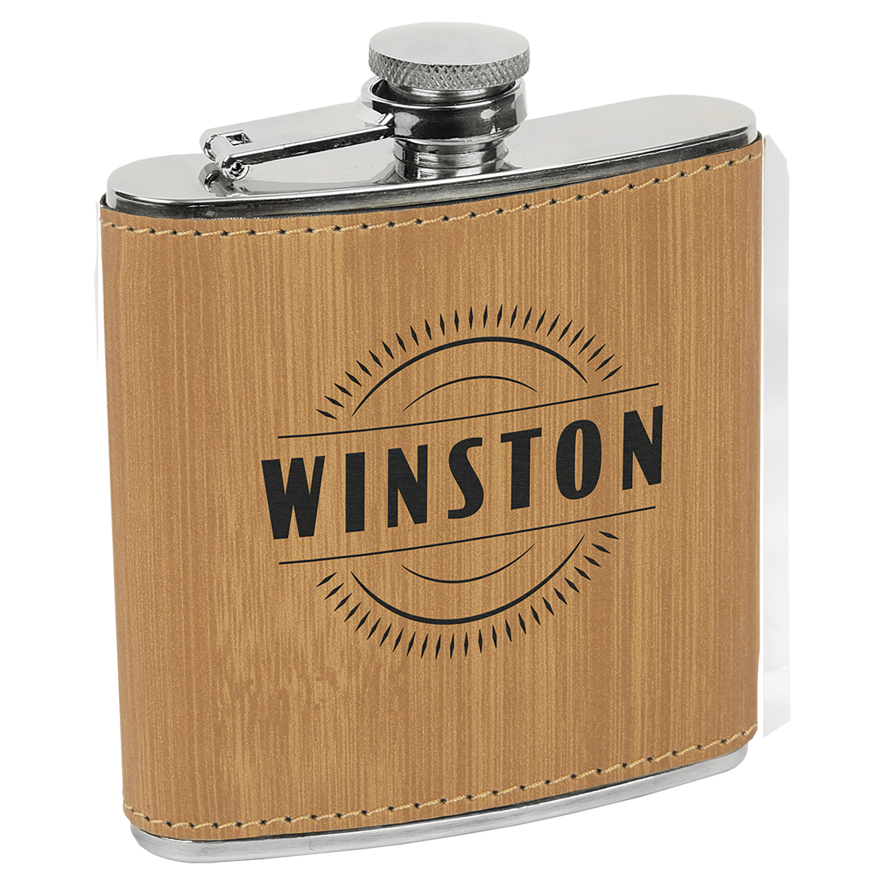 6 oz. Leatherette Flask