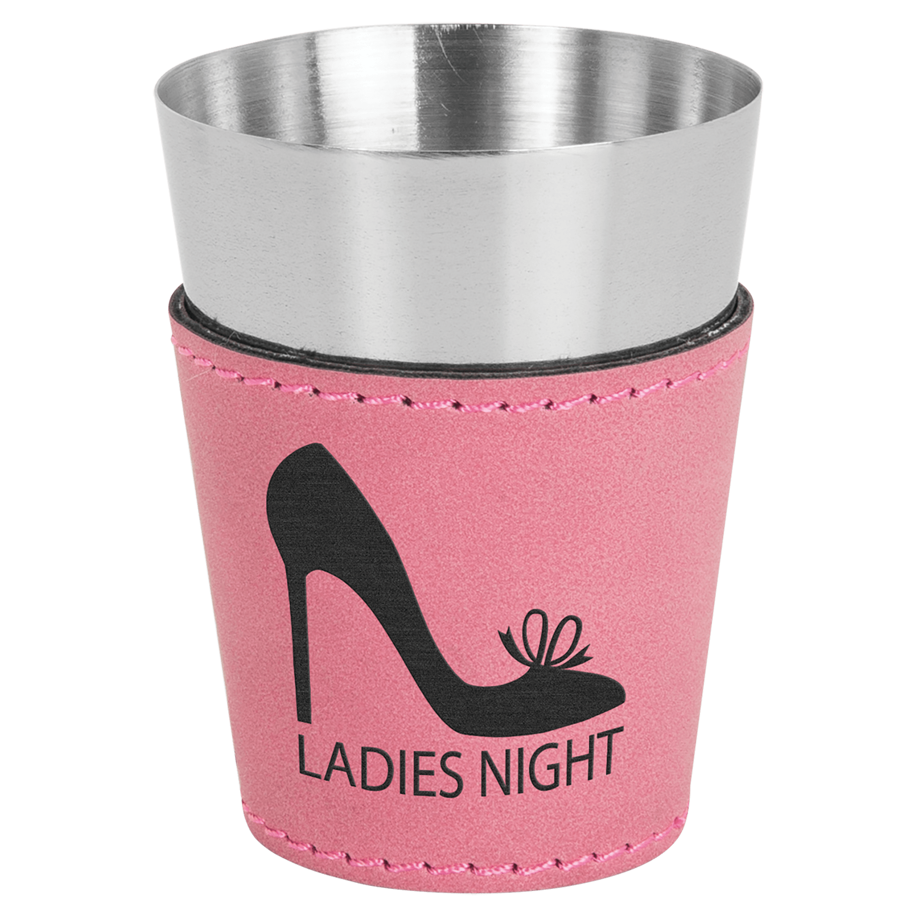 Leatherette Wrapped Stainless Steel Shot Glass