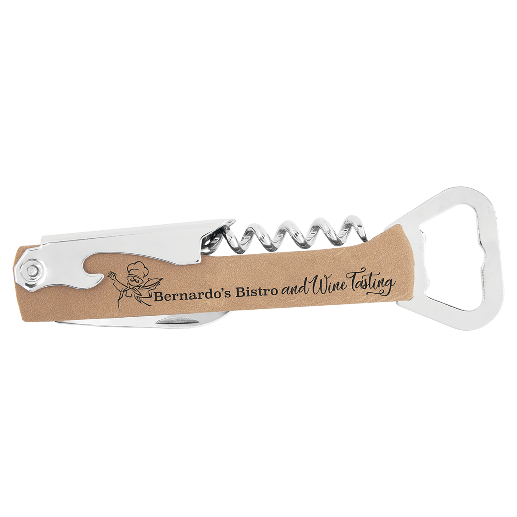 Leatherette Wine Bottle Opener
