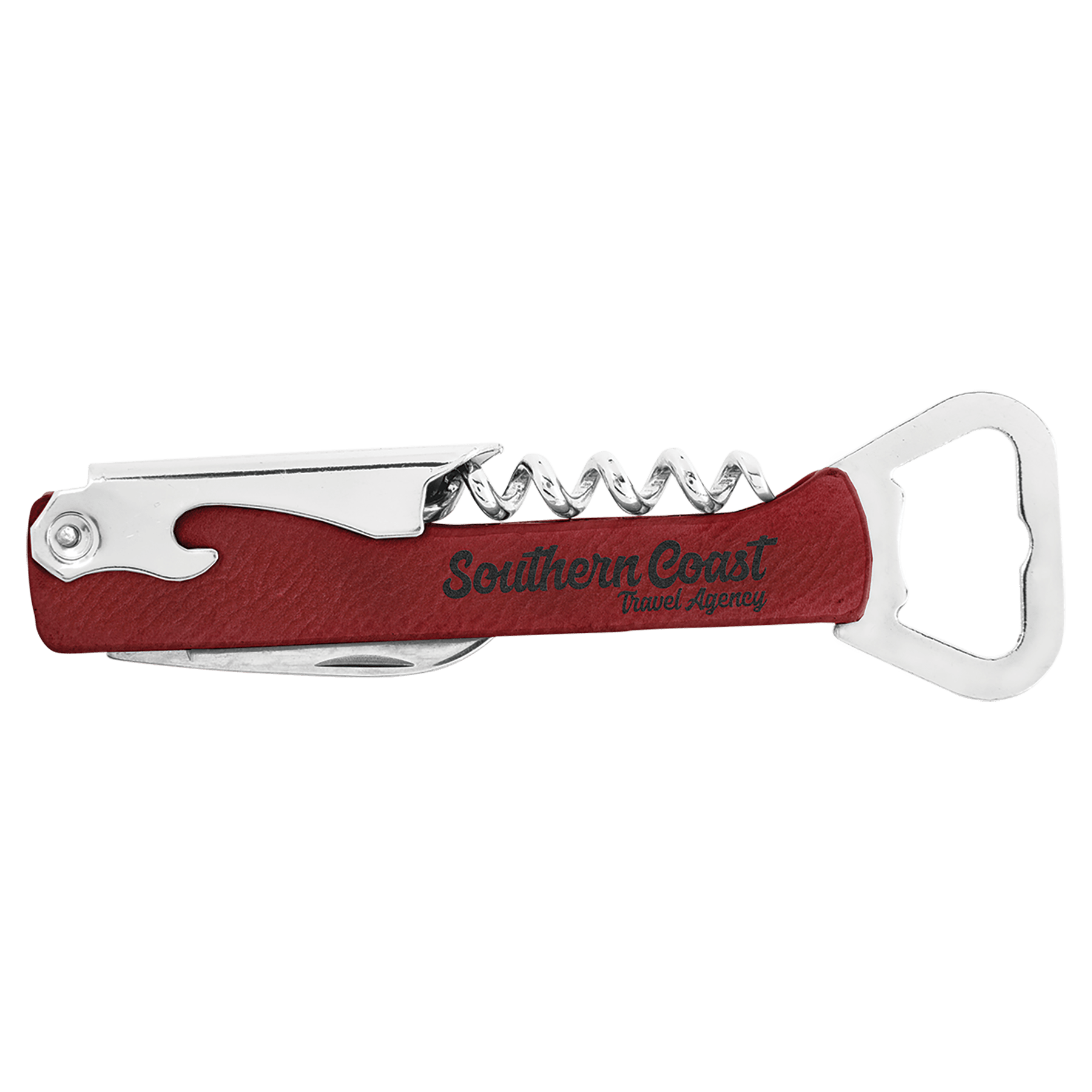 Leatherette Wine Bottle Opener
