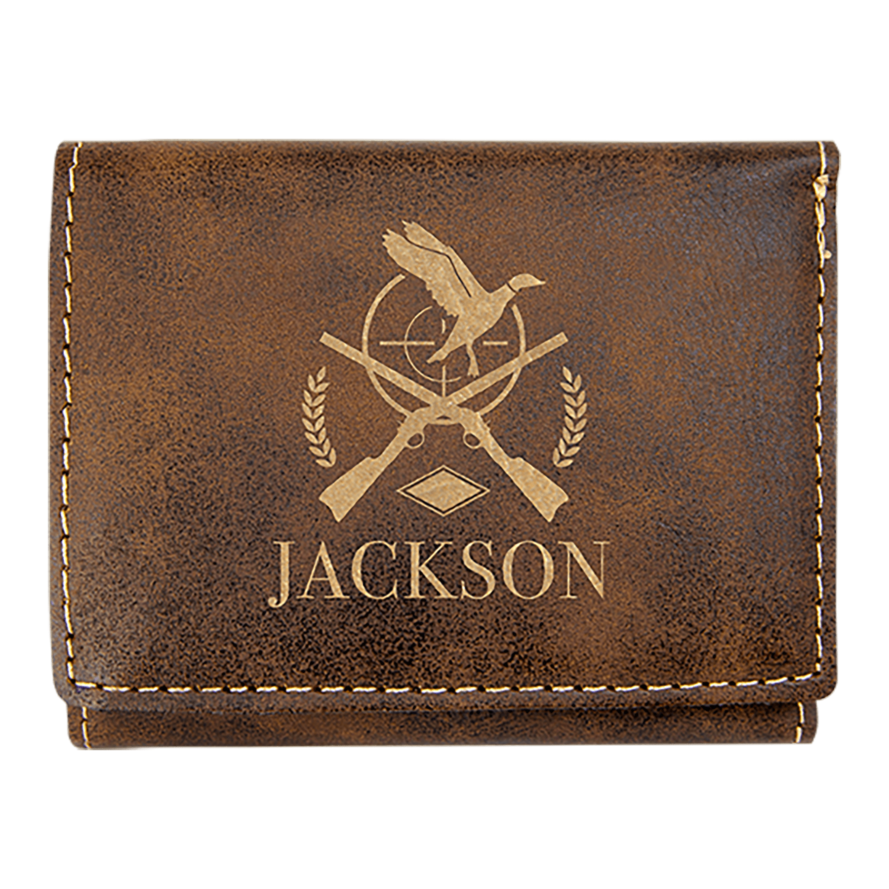 Leatherette Trifold Wallet with RFD Blocking