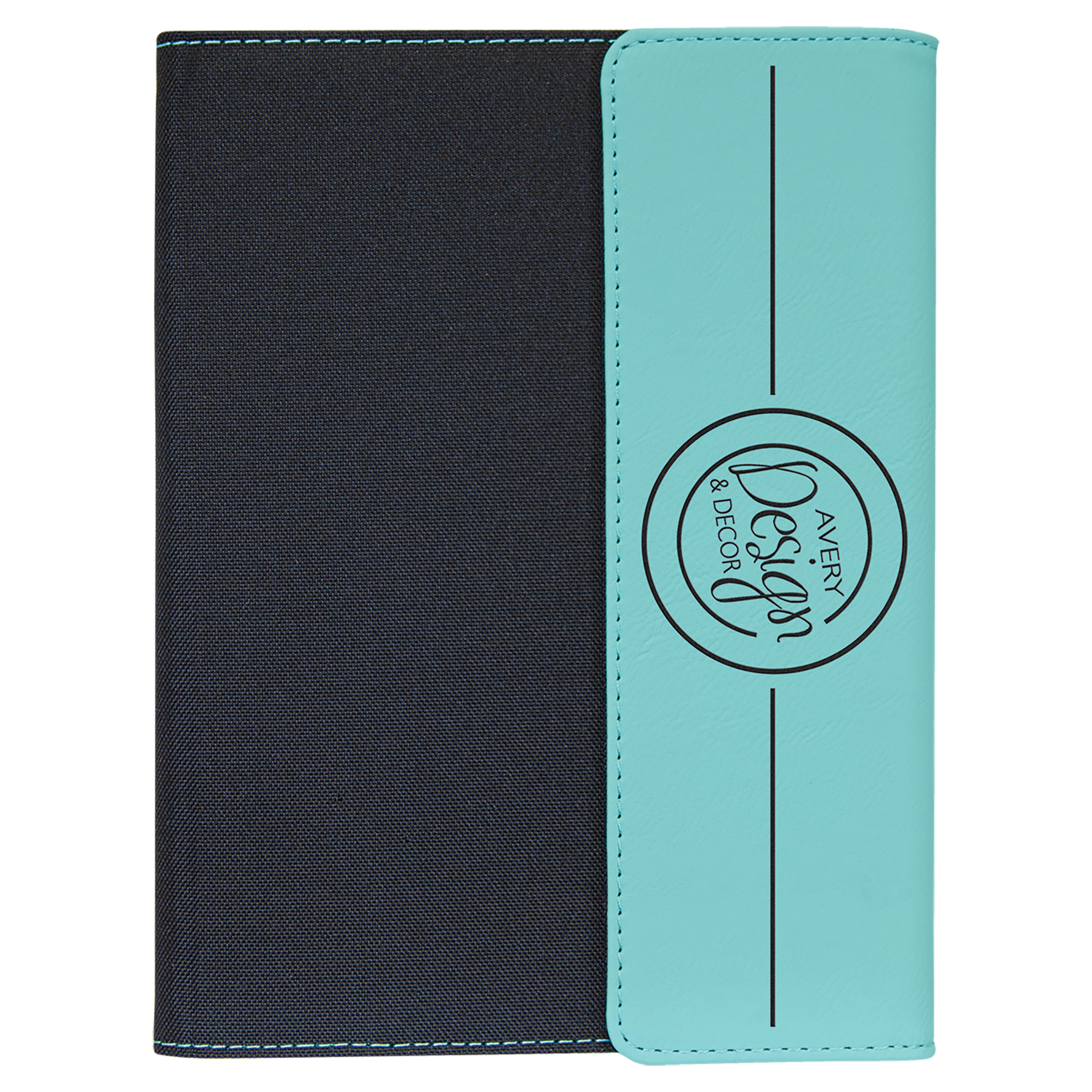 Leatherette Canvas Portfolio with Notepad