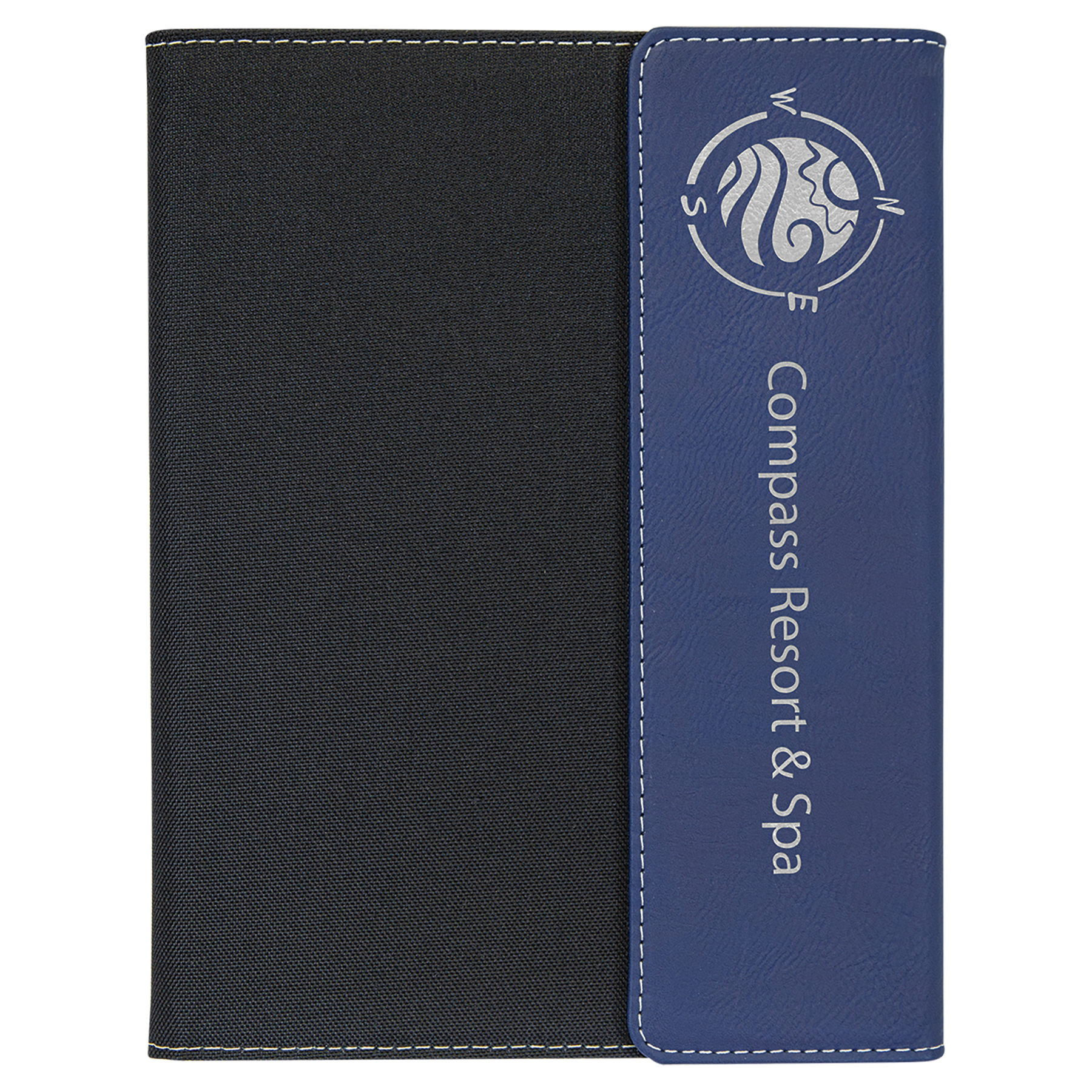 Leatherette Canvas Portfolio with Notepad