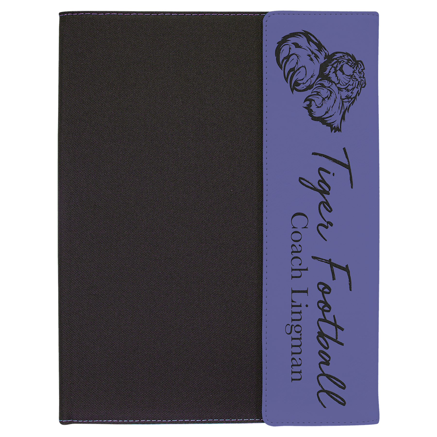 Leatherette Canvas Portfolio with Notepad