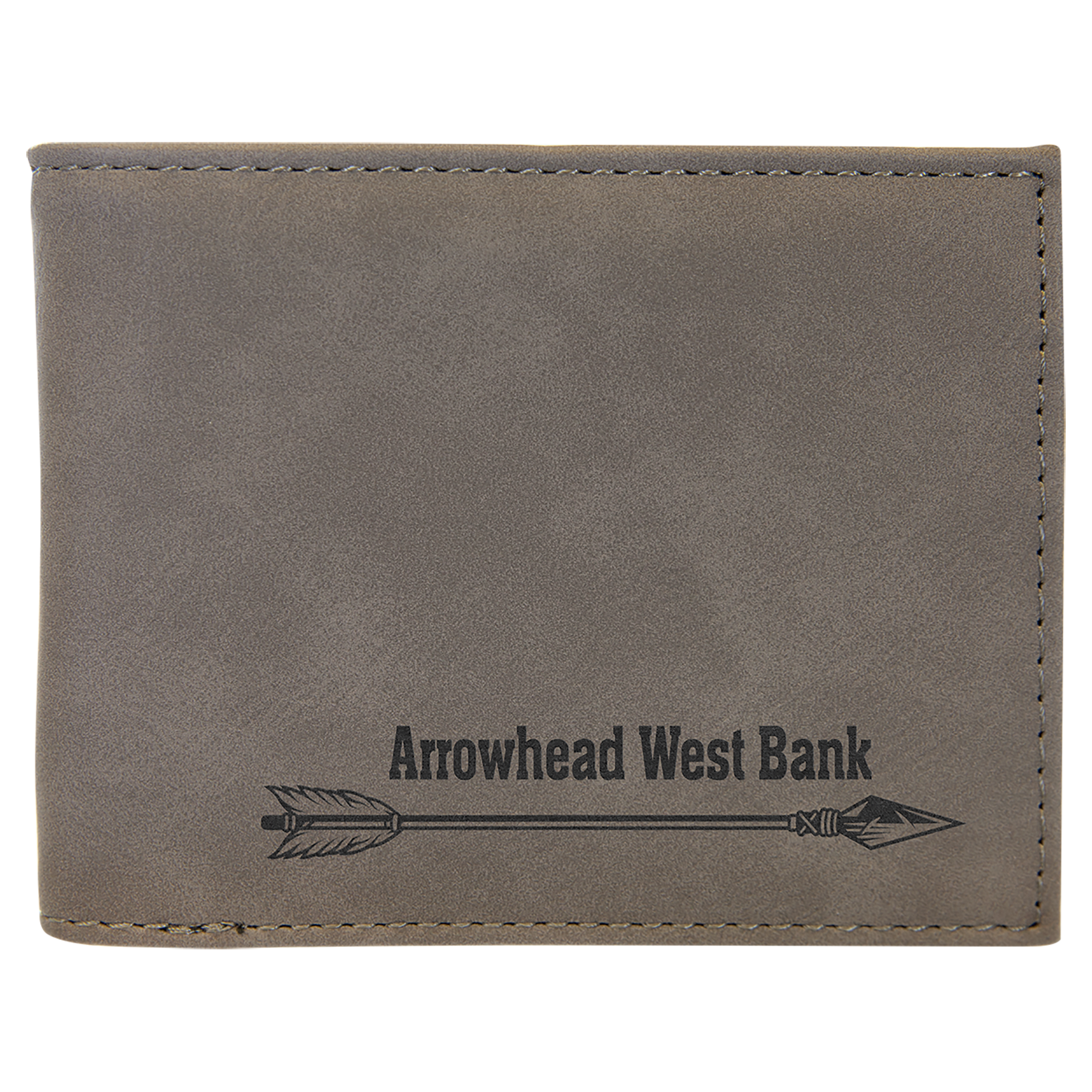 Leatherette Bifold Wallet with Flip ID