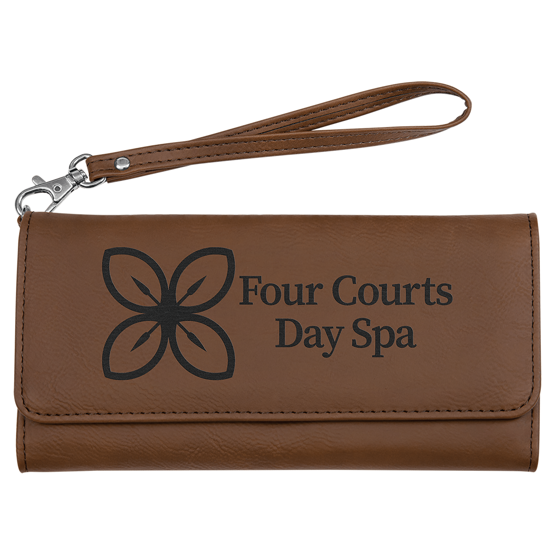 Leatherette Wallet with Strap