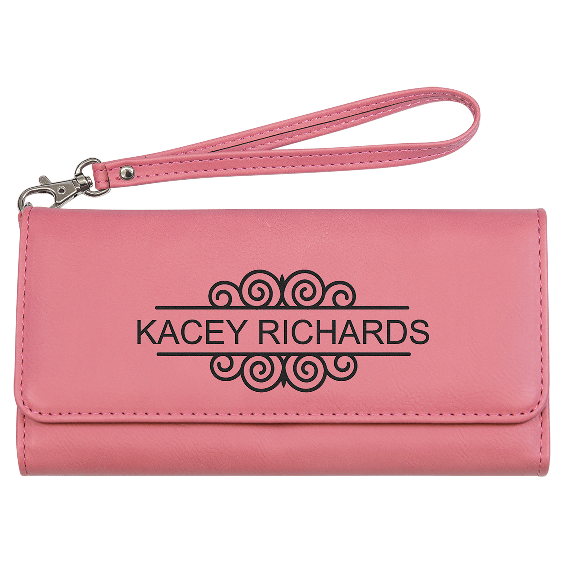 Leatherette Wallet with Strap