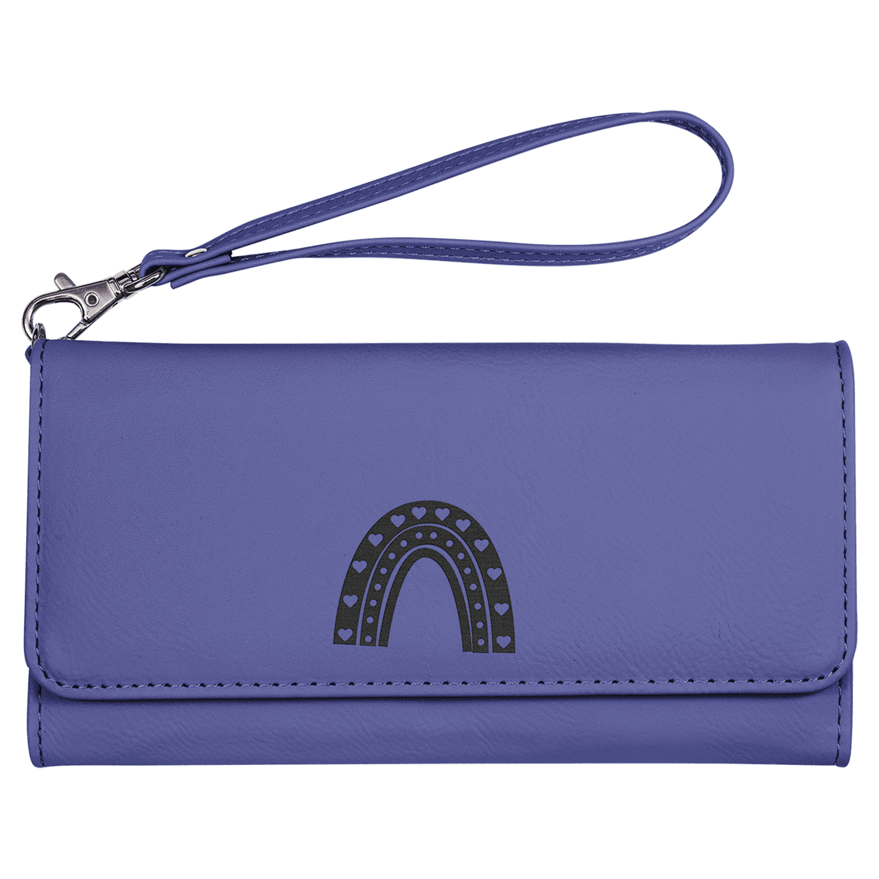 Leatherette Wallet with Strap