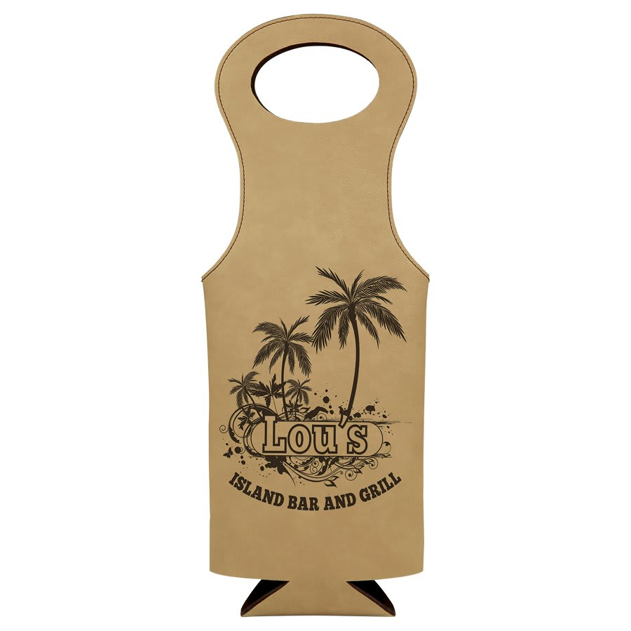 Leatherette Wine Bag