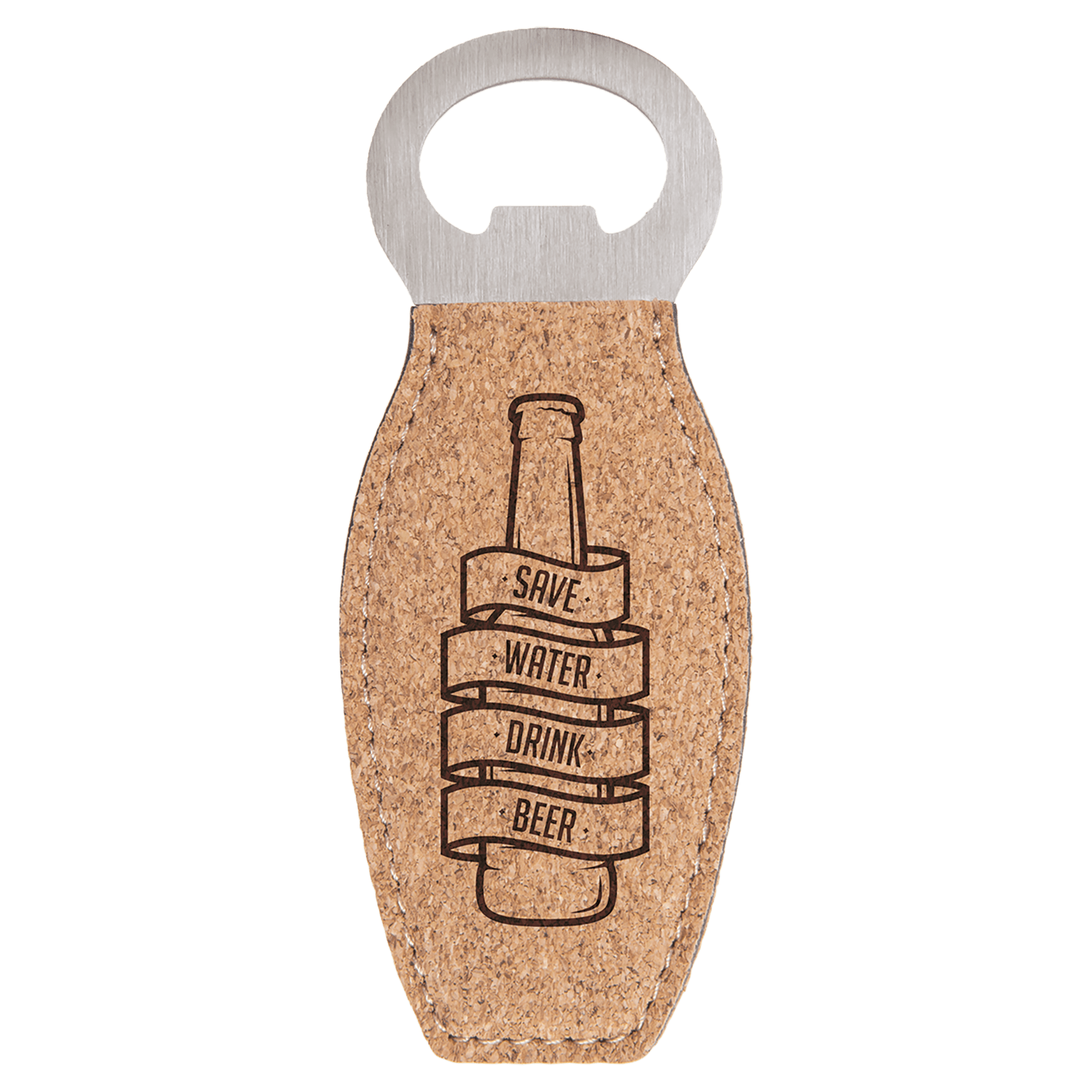Leatherette Magnetic Bottle Opener