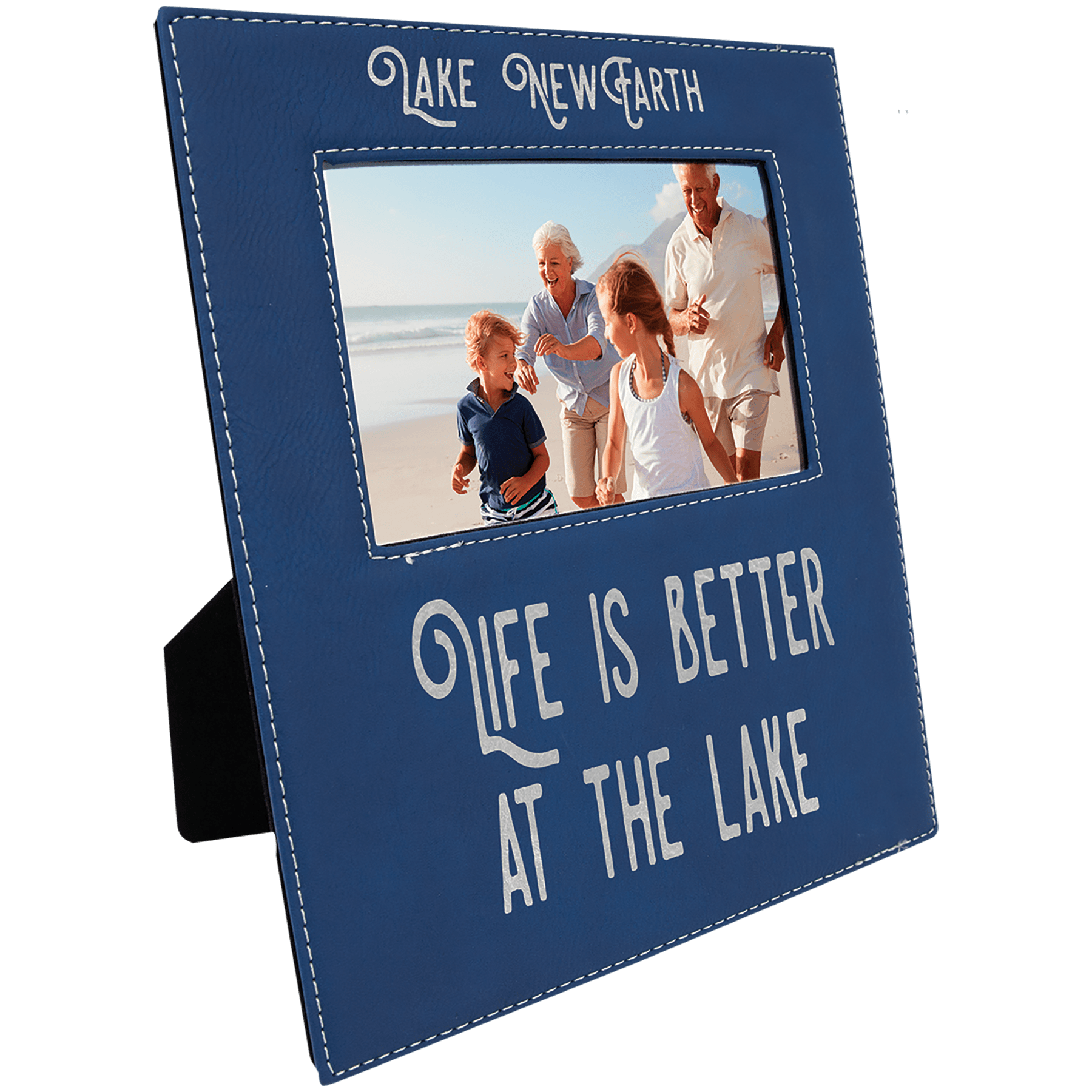 Leatherette Photo Frame with Large Engraving Area