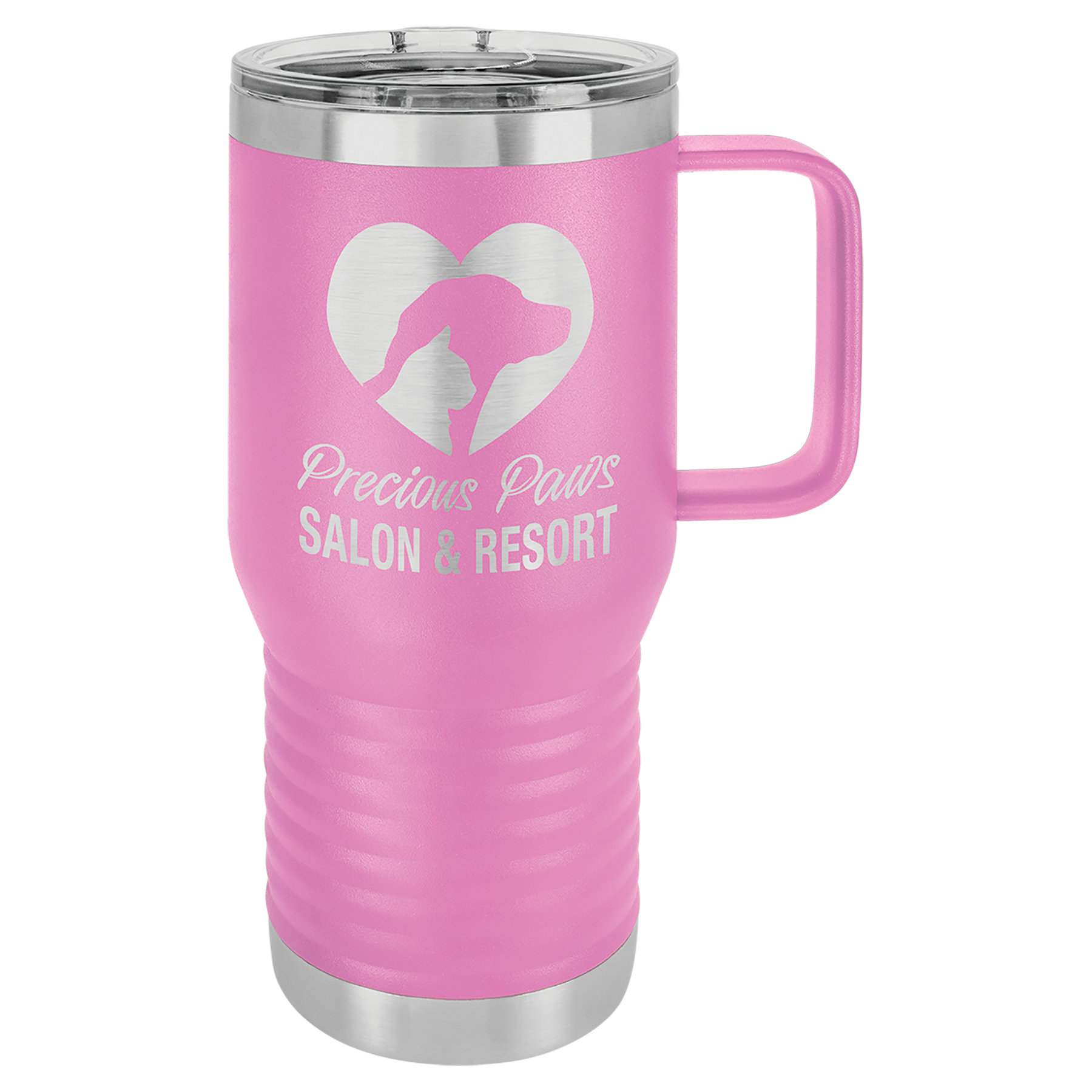 Customized 20 oz. Vacuum Insulated Travel Mug with Slider Lid