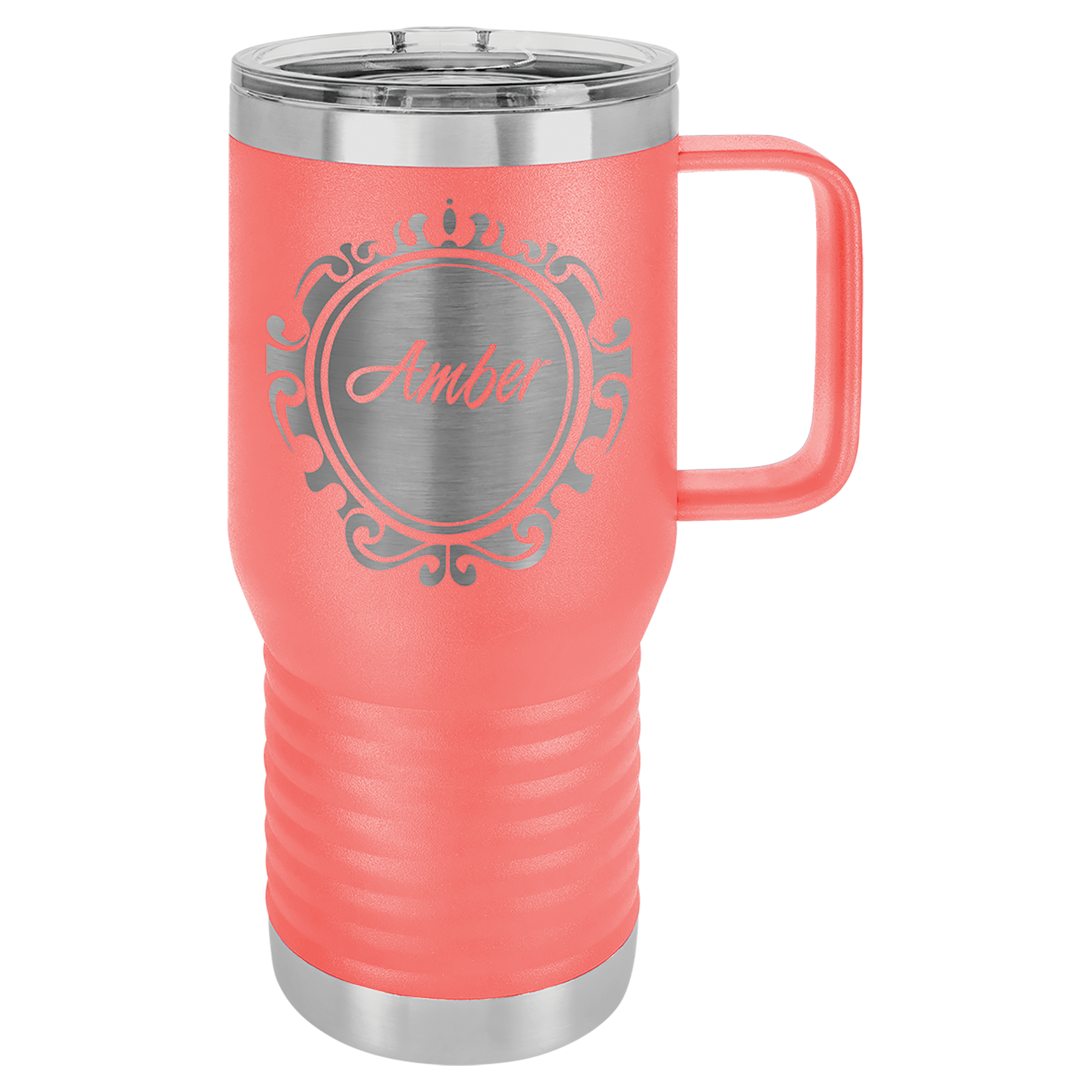 Customized 20 oz. Vacuum Insulated Travel Mug with Slider Lid
