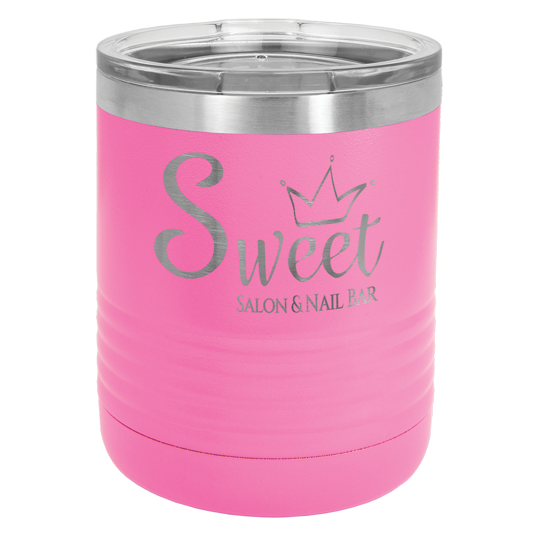Customized 10 oz. Vacuum Insulated Ringneck Tumbler with Clear Lid
