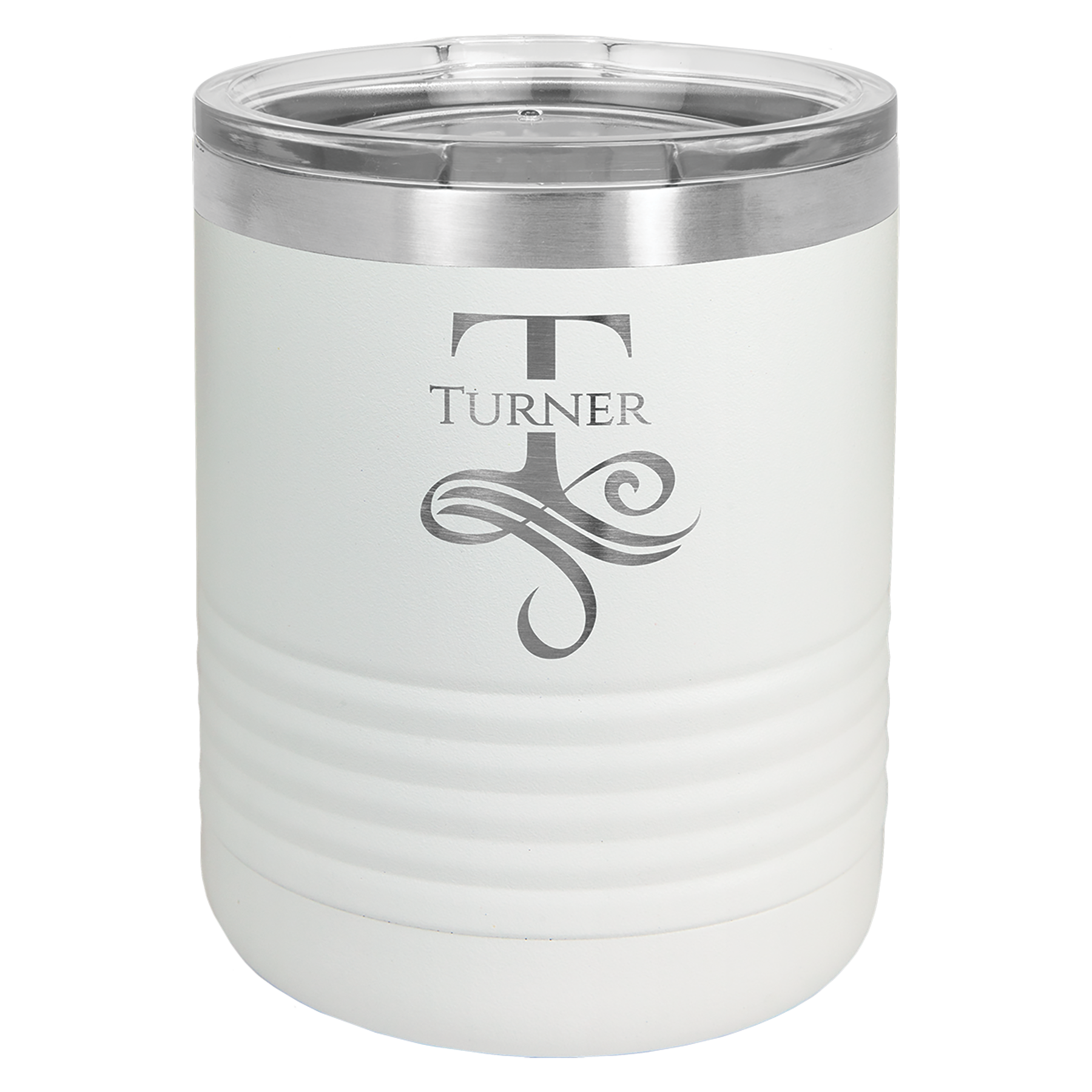 Customized 10 oz. Vacuum Insulated Ringneck Tumbler with Clear Lid