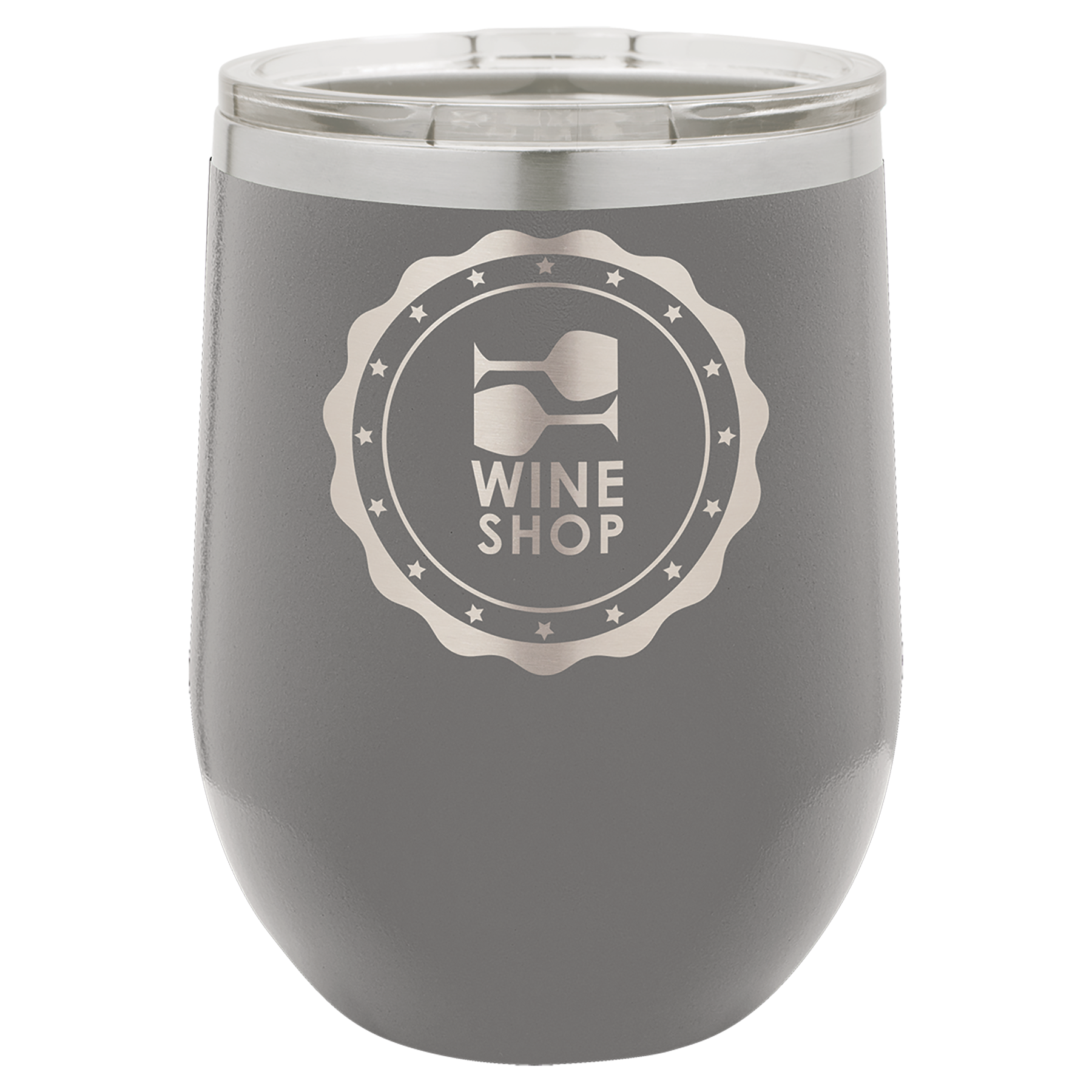 Customized 12/16 oz. Vacuum Insulated Stemless Wine Tumbler with Lid