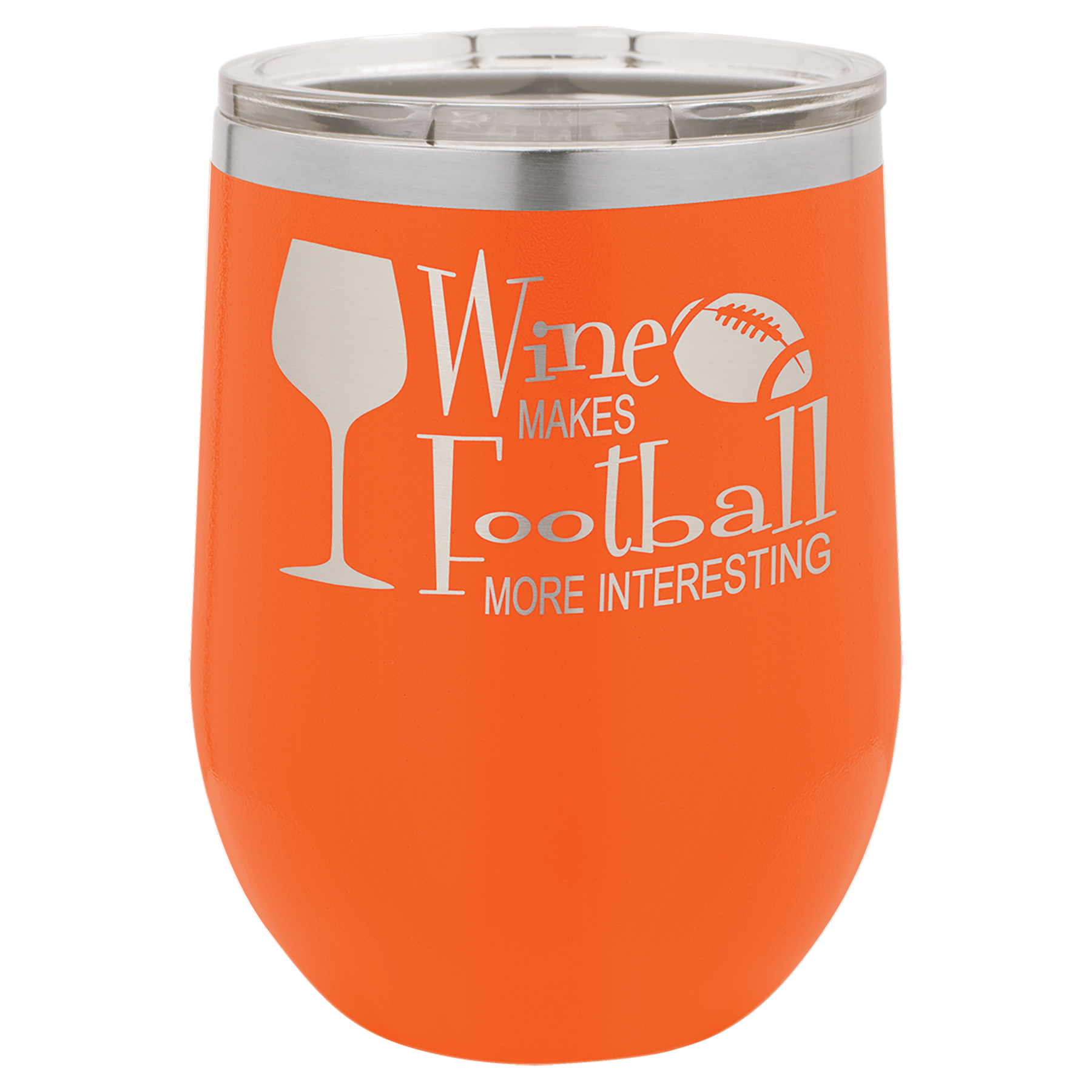 Customized 12/16 oz. Vacuum Insulated Stemless Wine Tumbler with Lid