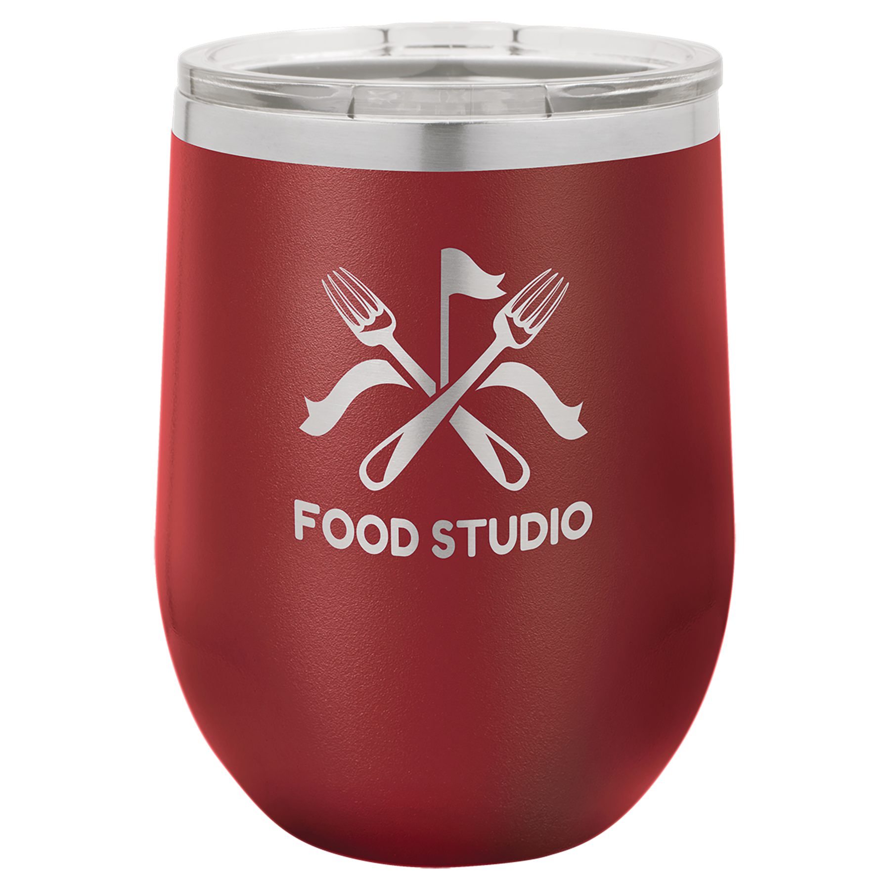 Customized 12/16 oz. Vacuum Insulated Stemless Wine Tumbler with Lid