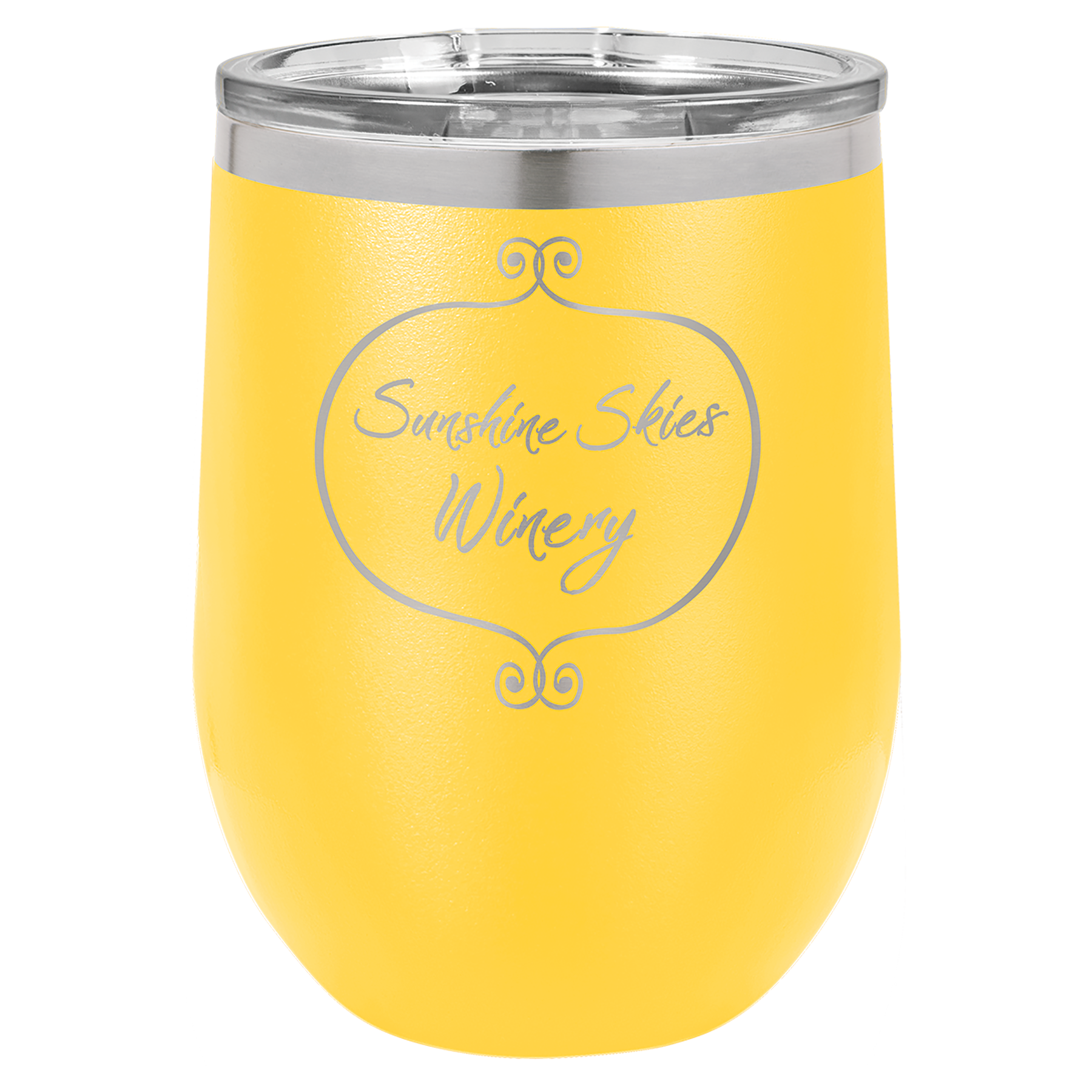Customized 12/16 oz. Vacuum Insulated Stemless Wine Tumbler with Lid